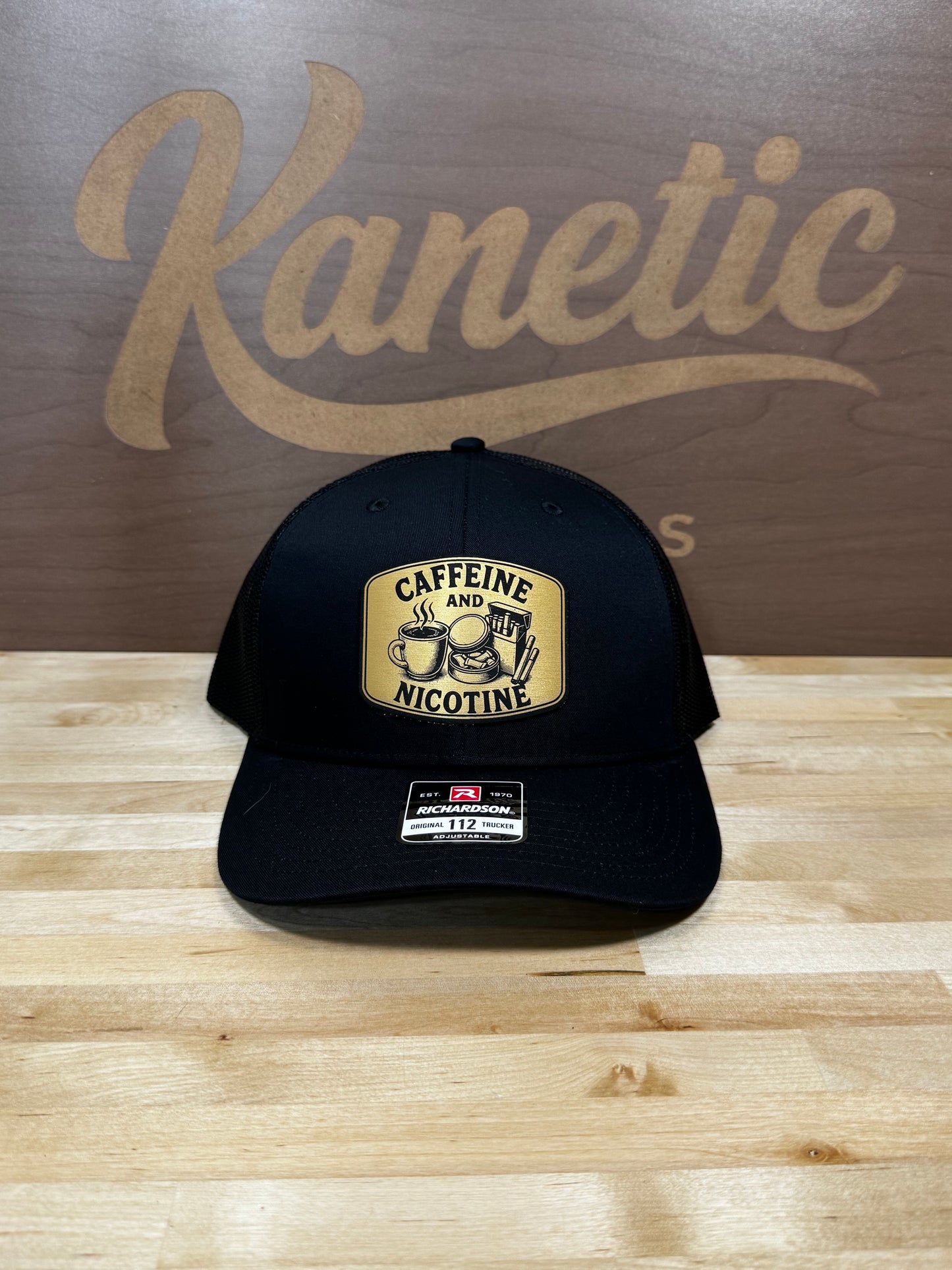 Caffeine and Nicotine Patch Hat