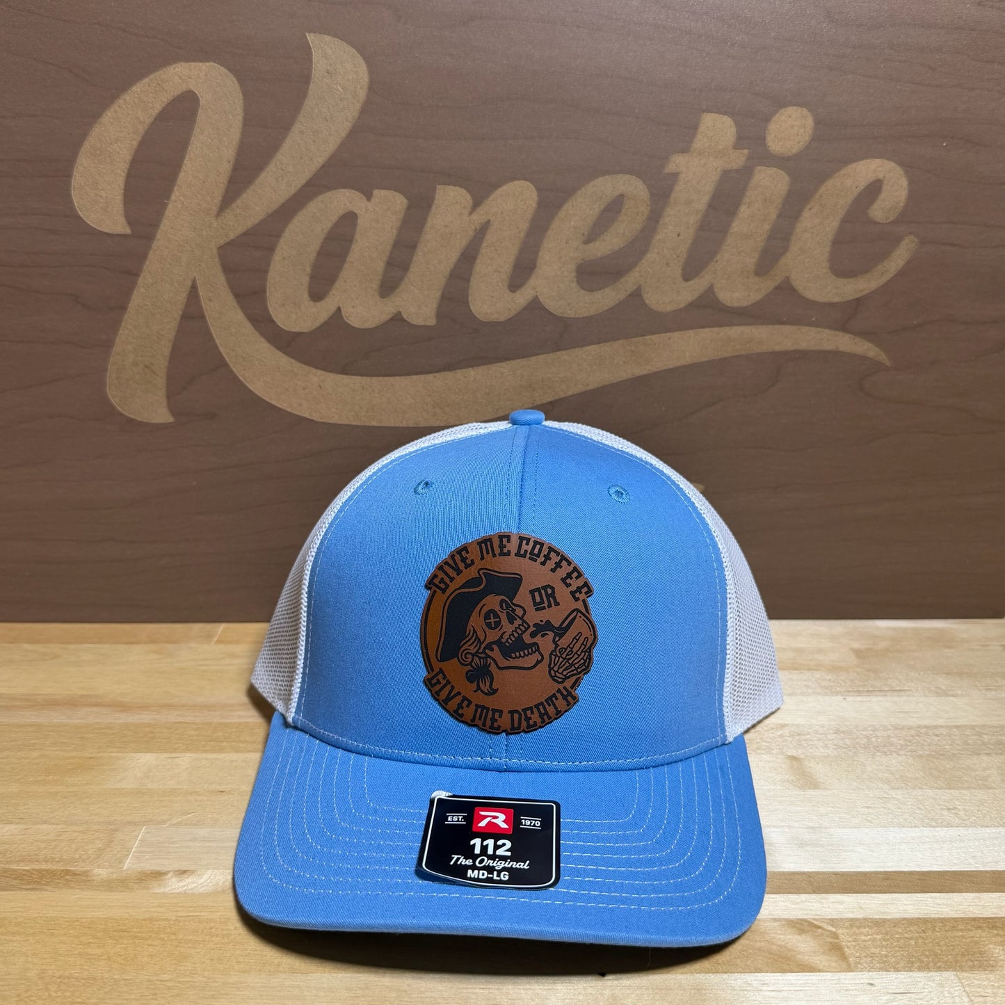 Give Me Coffee or Give Me Death Skull Patch Hat