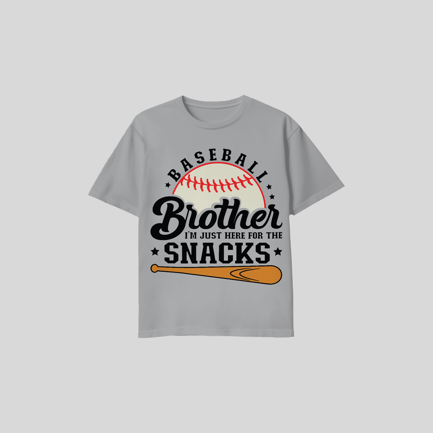 Baseball Brother Shirt – I’m Just Here for the Snacks