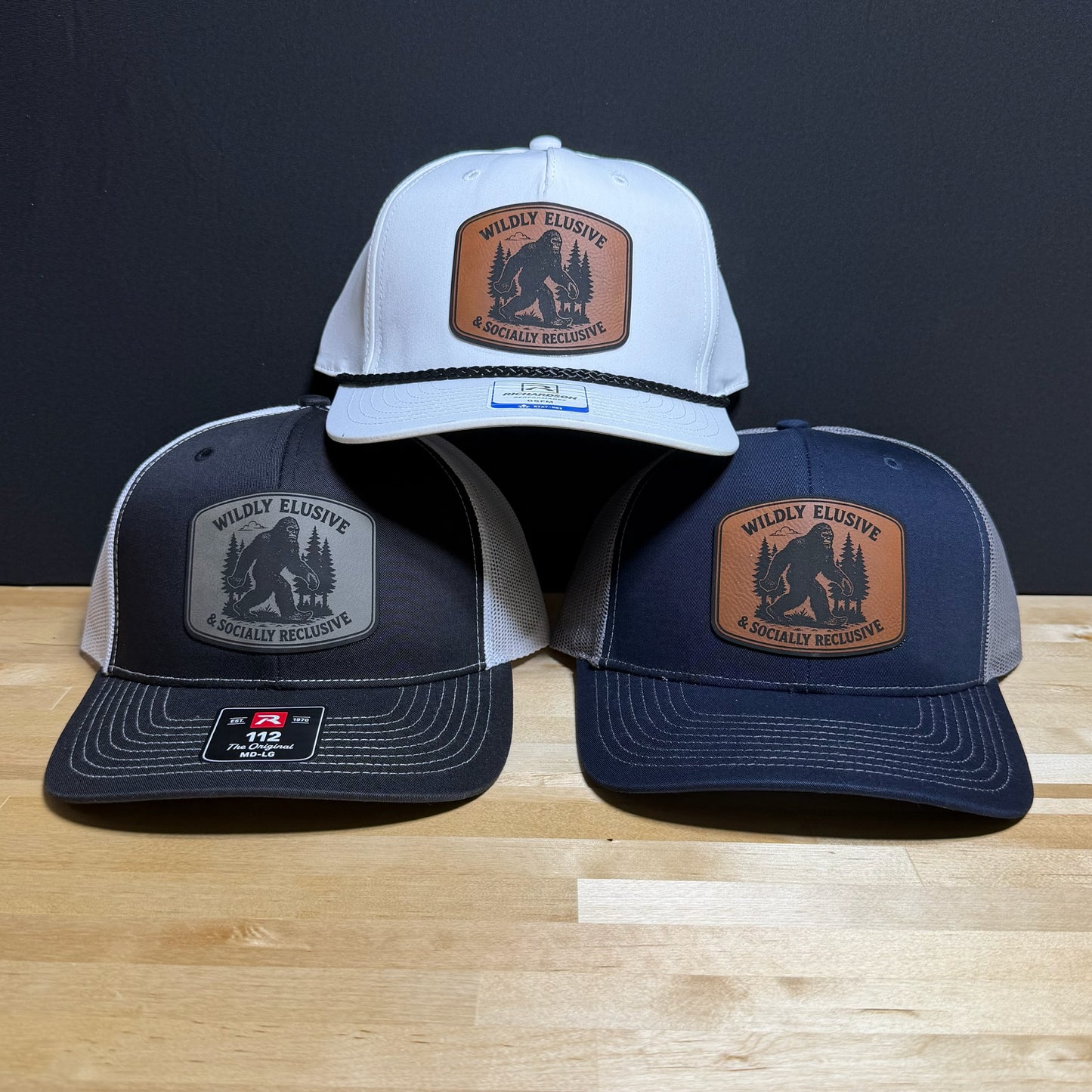 Wildly Elusive Socially Reclusive Bigfoot Patch Hat