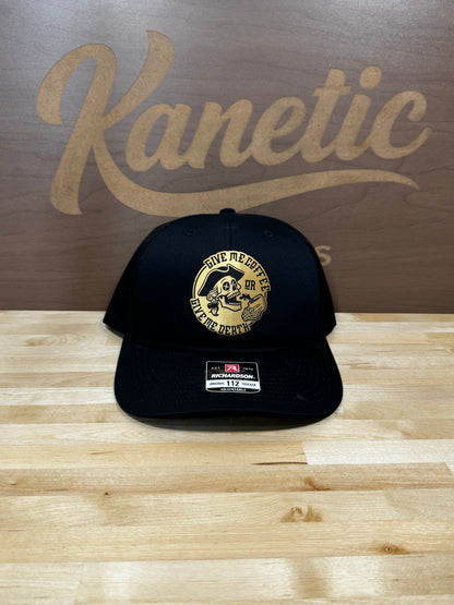 Give Me Coffee or Give Me Death Skull Patch Hat