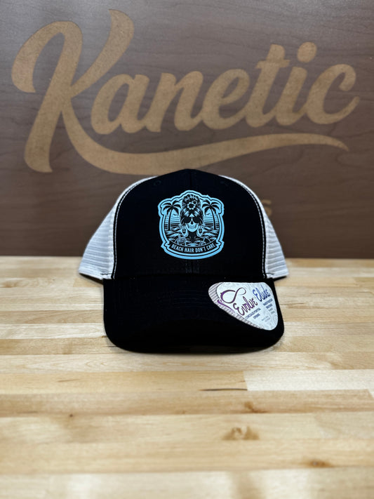 Beach Skull Floral Patch Hat