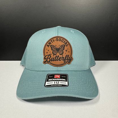 Anti-Social Butterfly Patch Hat