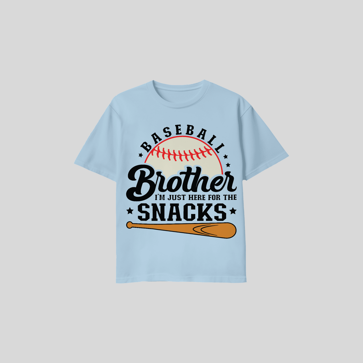 Baseball Brother Shirt – I’m Just Here for the Snacks