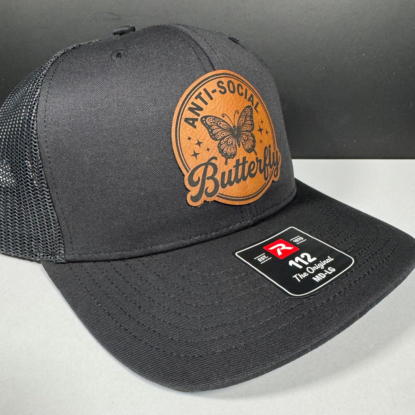 Anti-Social Butterfly Patch Hat