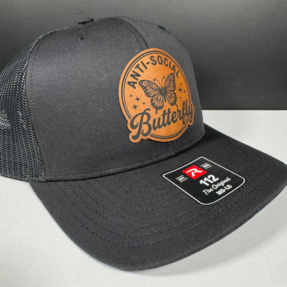 Anti-Social Butterfly Patch Hat