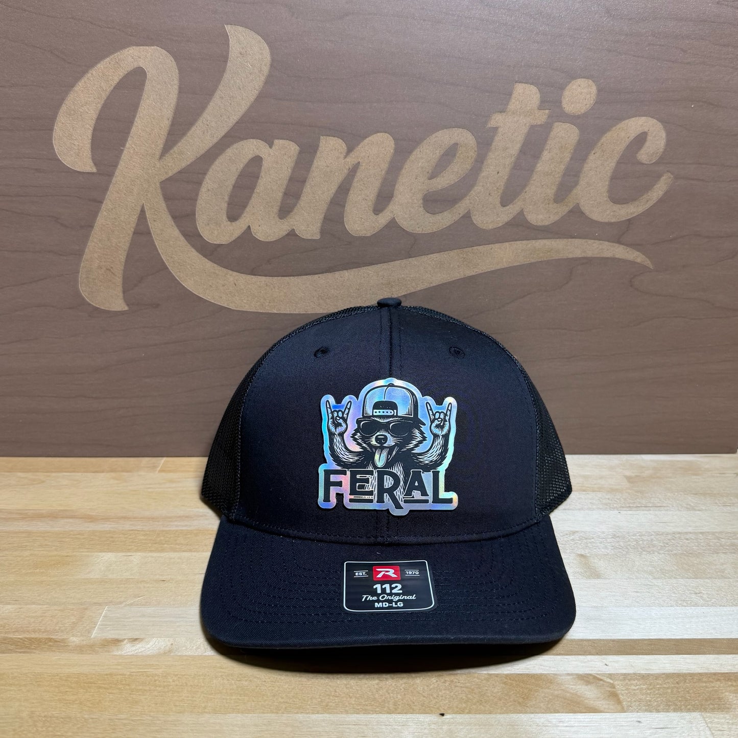 Feral Raccoon Patch Hat