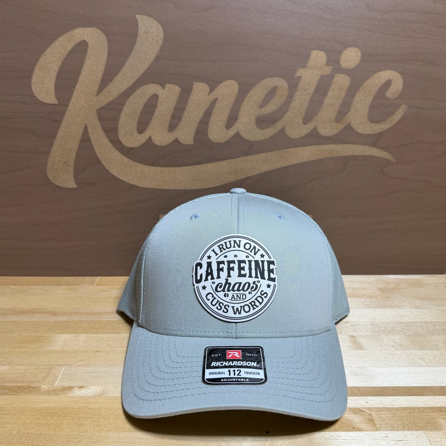 I Run on Caffeine Chaos and Cuss Words Patch Hat