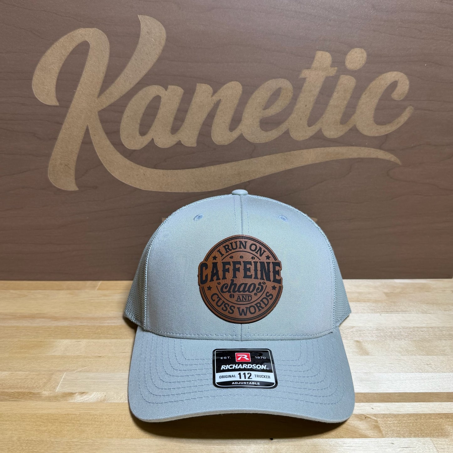 I Run on Caffeine Chaos and Cuss Words Patch Hat