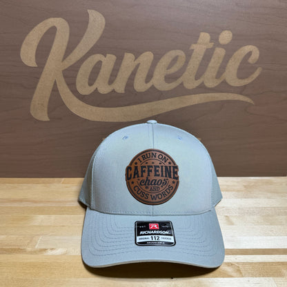 I Run on Caffeine Chaos and Cuss Words Patch Hat
