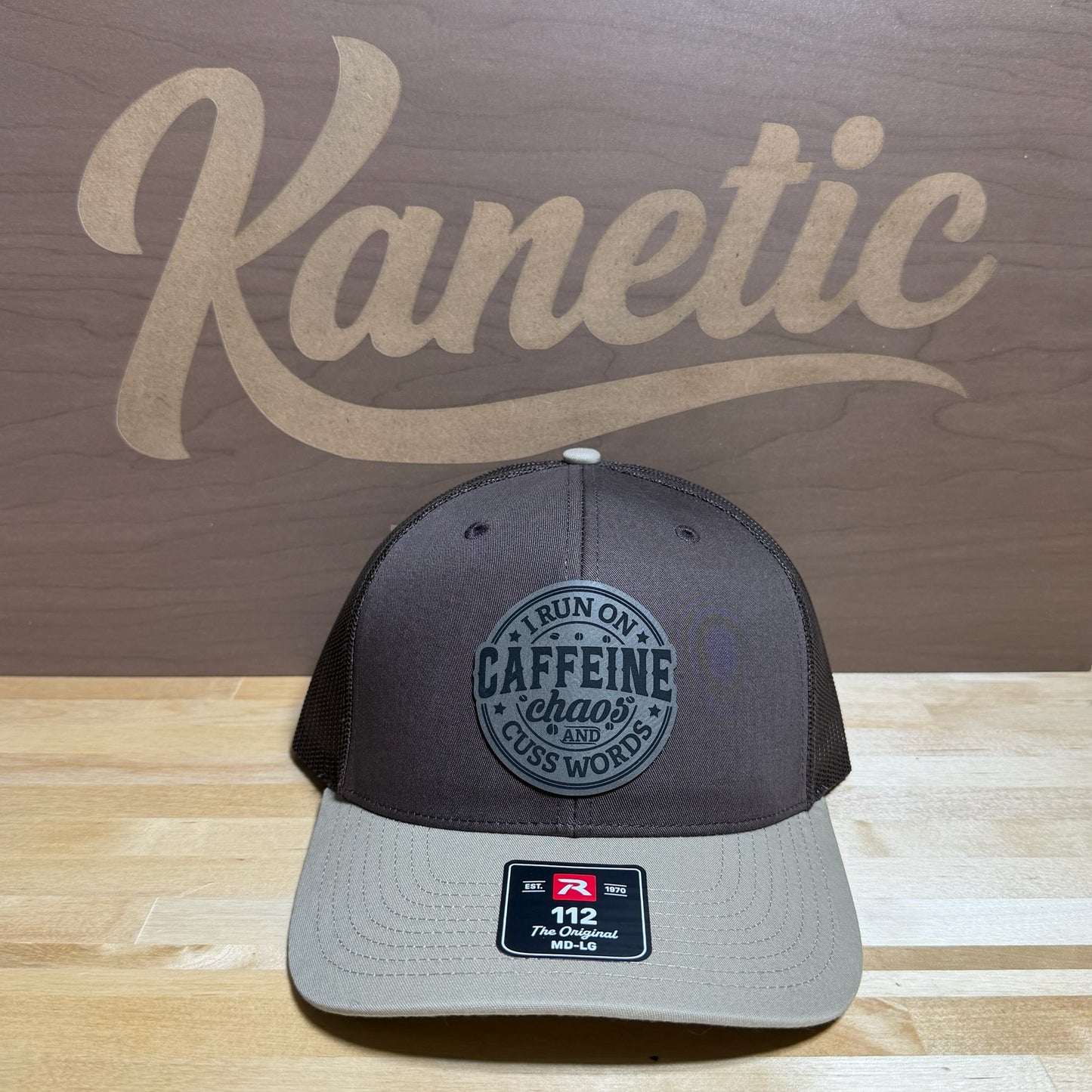 I Run on Caffeine Chaos and Cuss Words Patch Hat