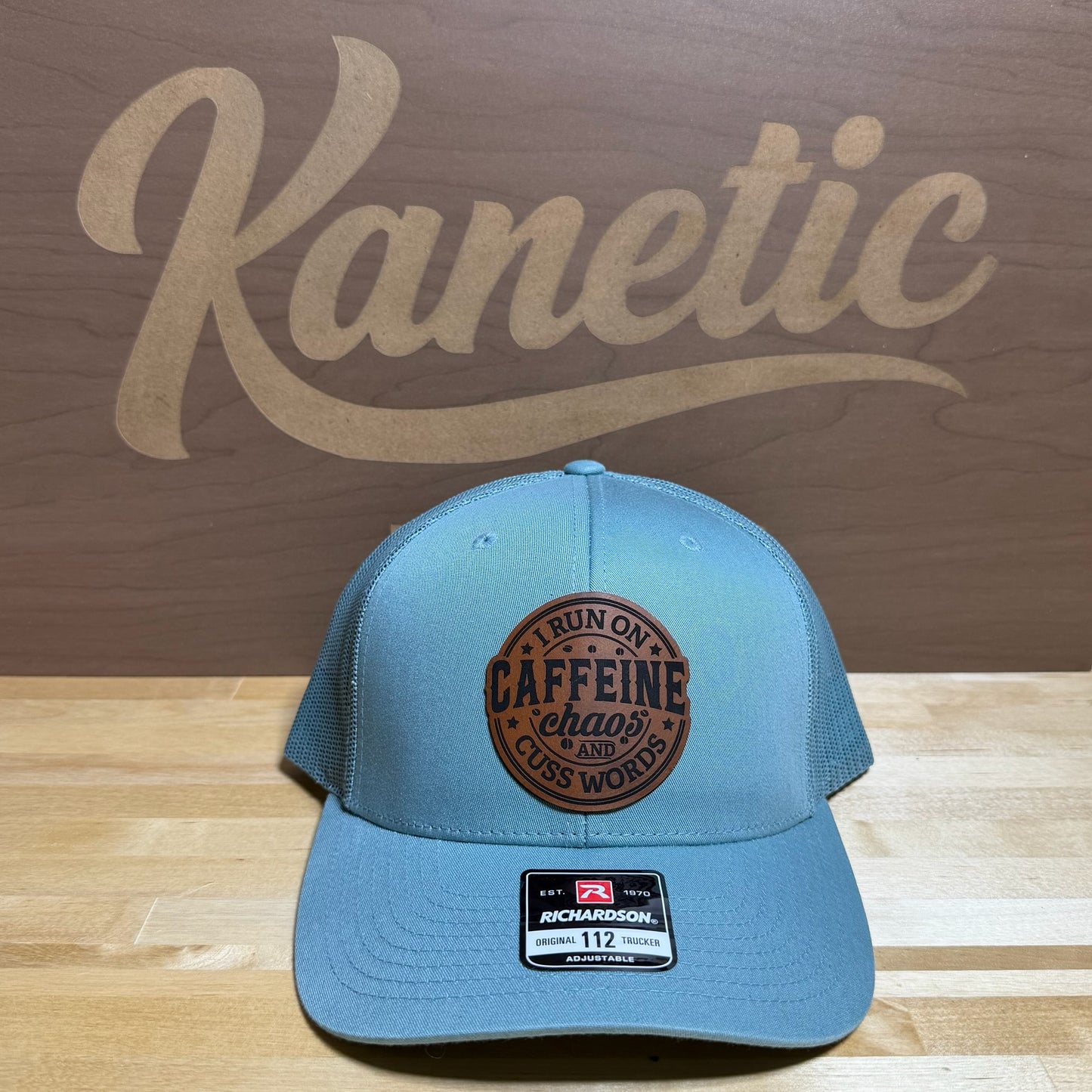 I Run on Caffeine Chaos and Cuss Words Patch Hat