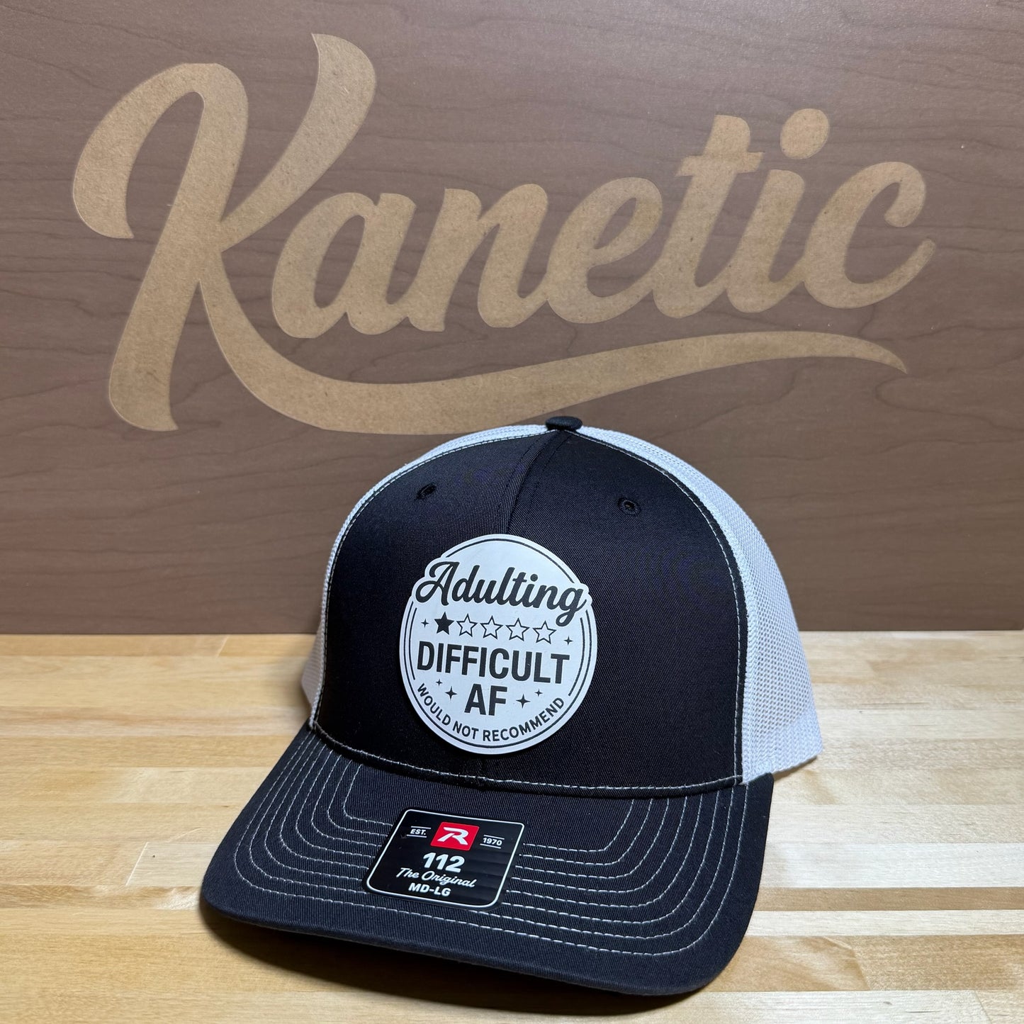 Adulting Difficult AF Would Not Recommend Patch Hat