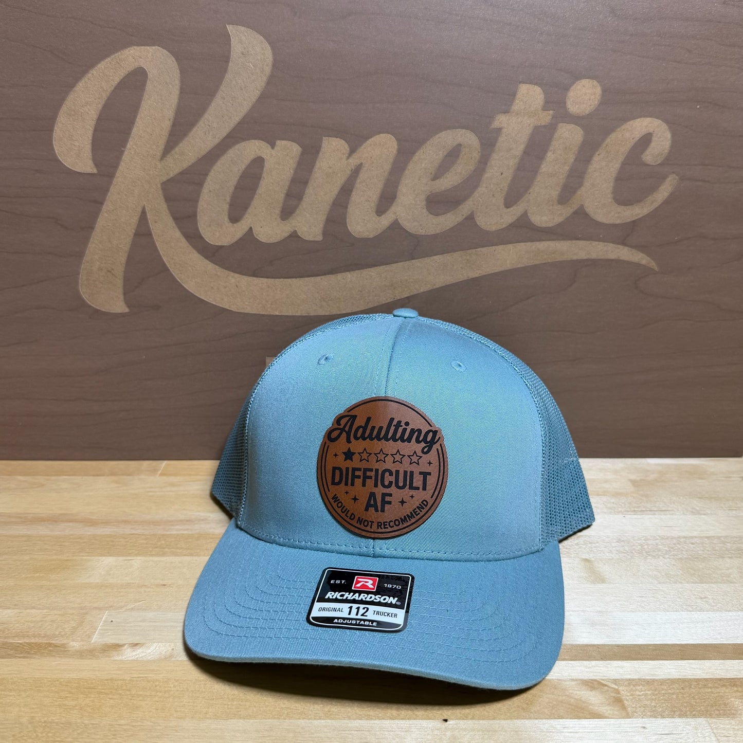 Adulting Difficult AF Would Not Recommend Patch Hat