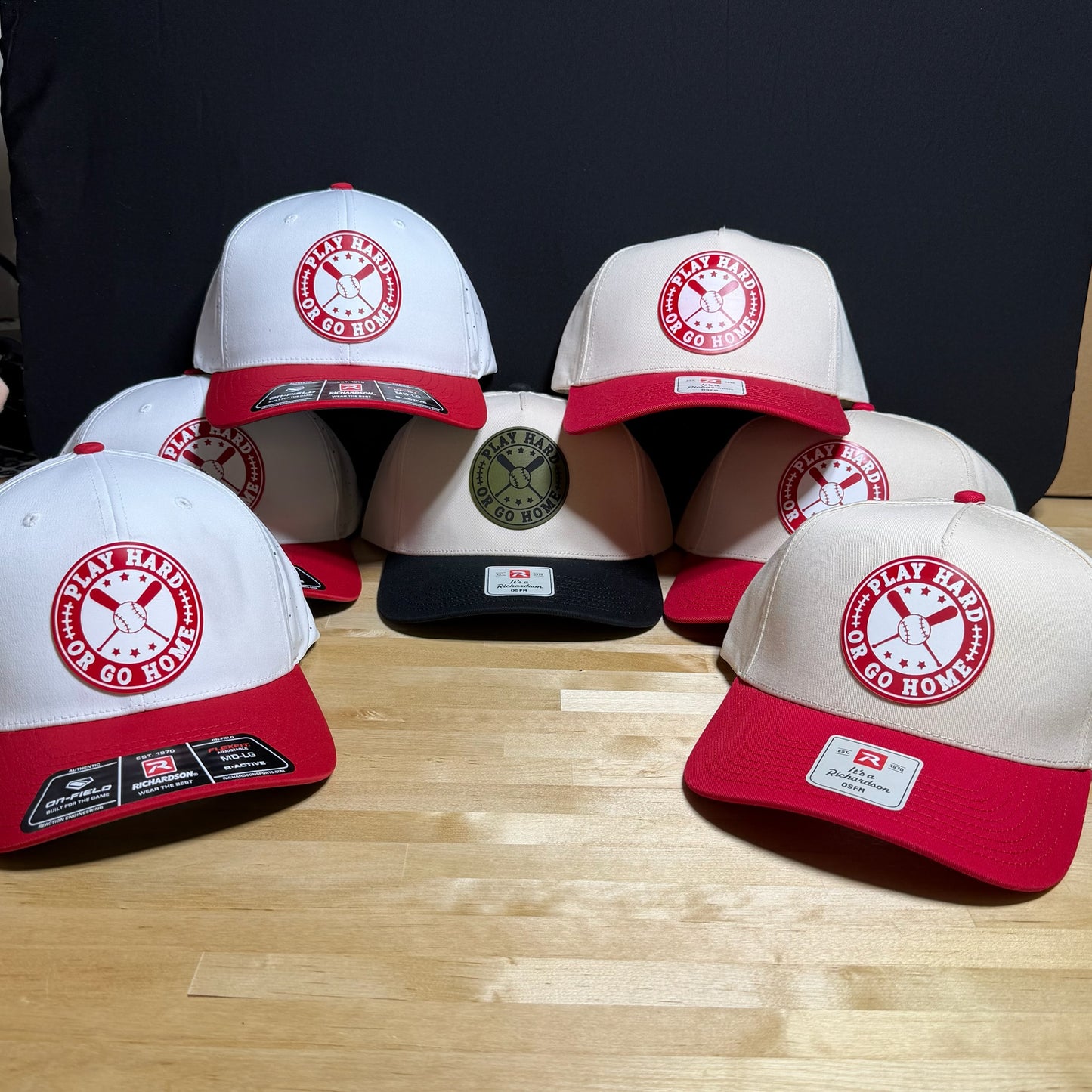Play Hard or Go Home Baseball Patch Hat
