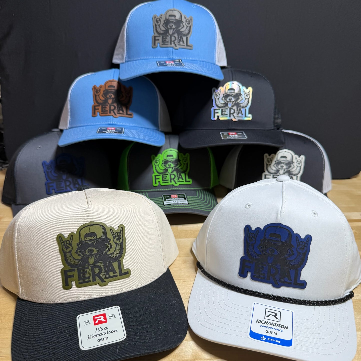 Feral Raccoon Patch Hat