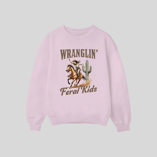 Wranglin’ Feral Kids Crewneck Sweatshirt