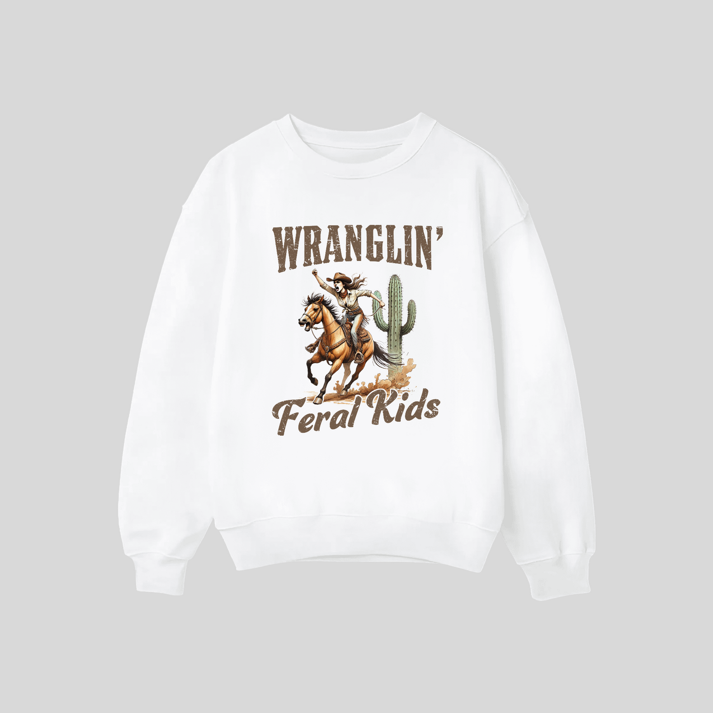 Wranglin’ Feral Kids Crewneck Sweatshirt