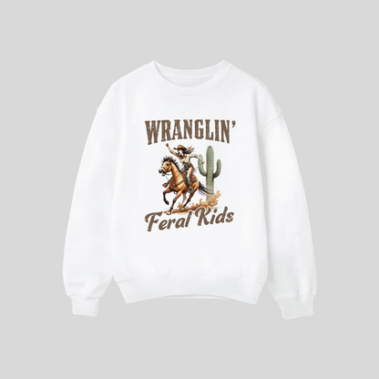 Wranglin’ Feral Kids Crewneck Sweatshirt