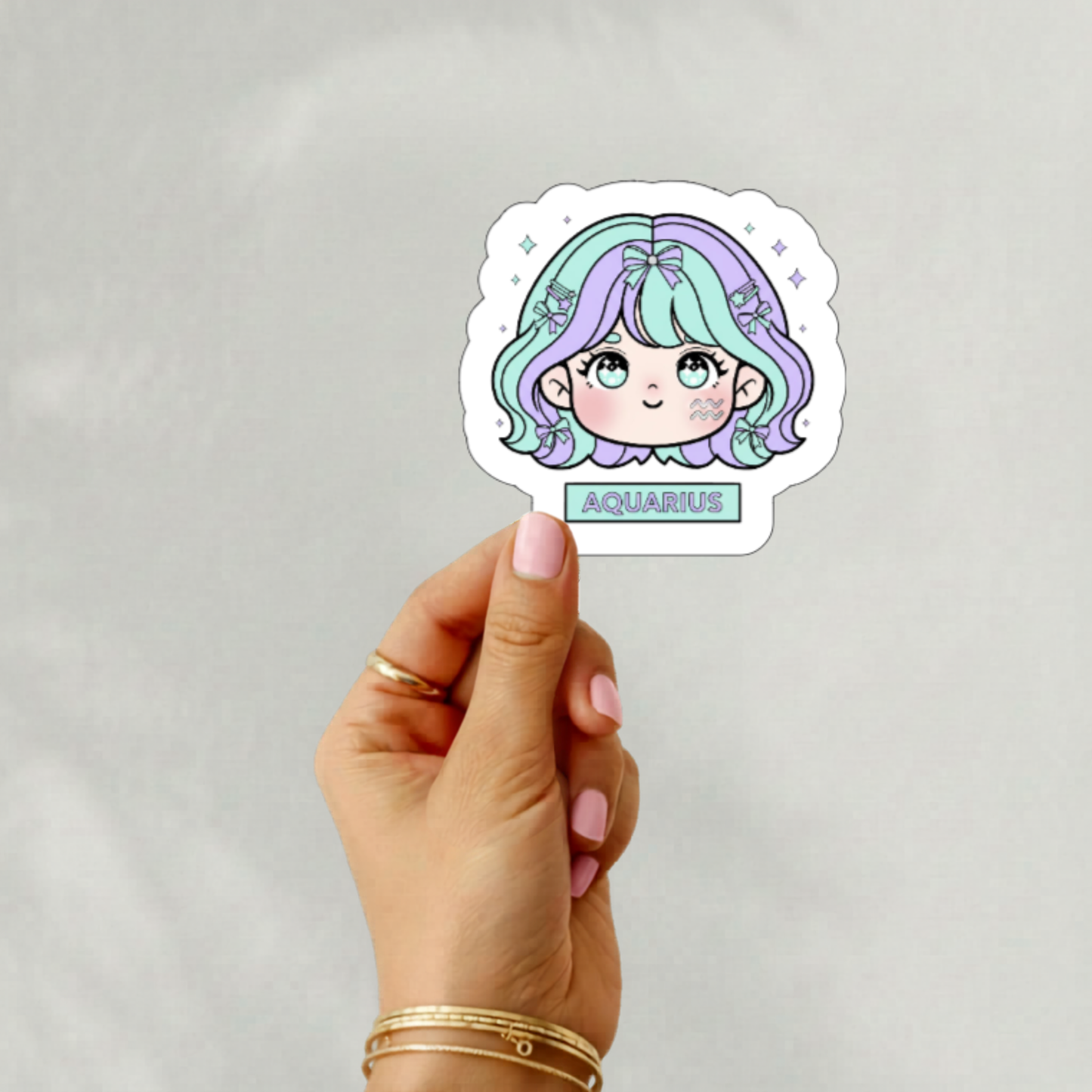 Chibi anime zodiac stickers