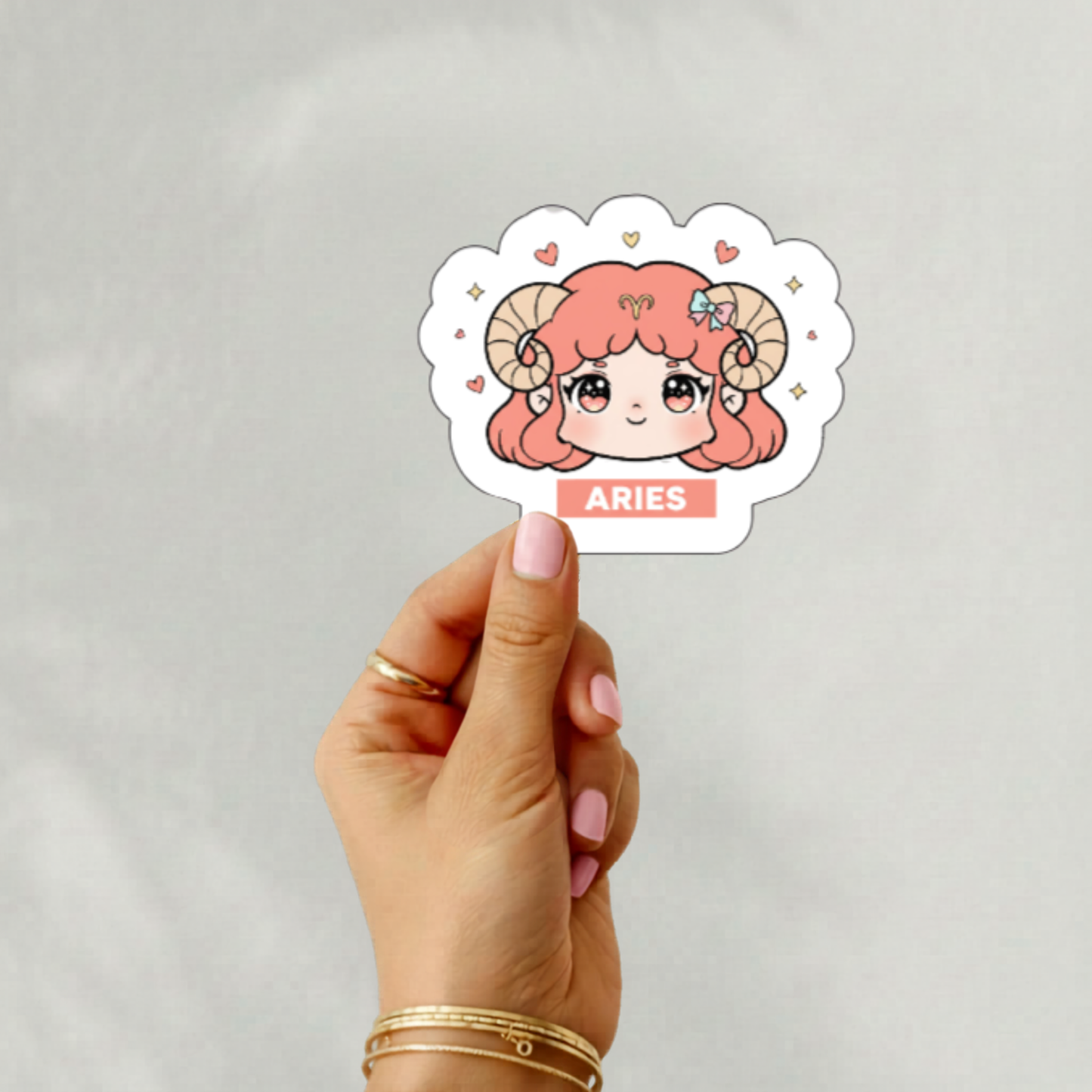 Chibi anime zodiac stickers