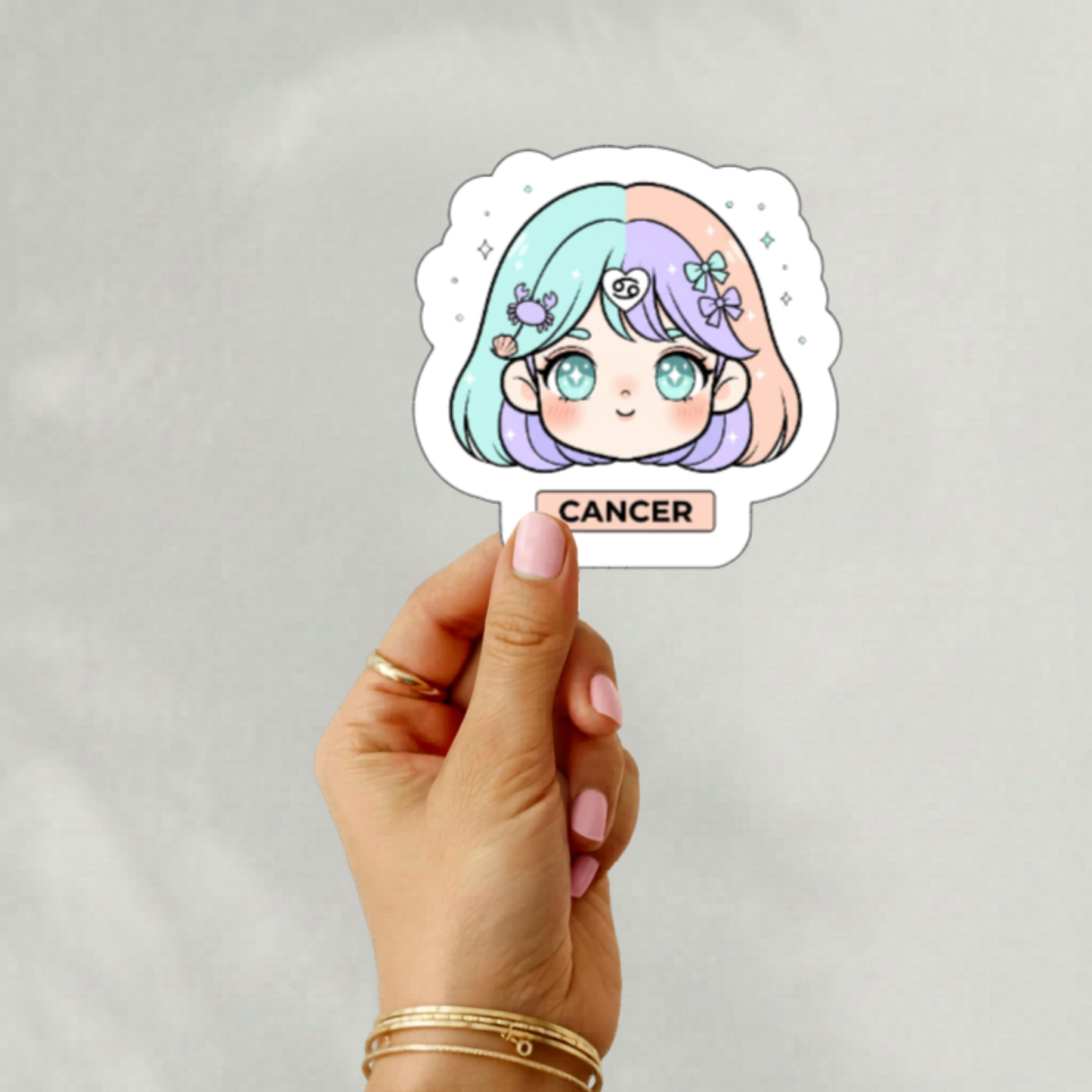 Chibi anime zodiac stickers