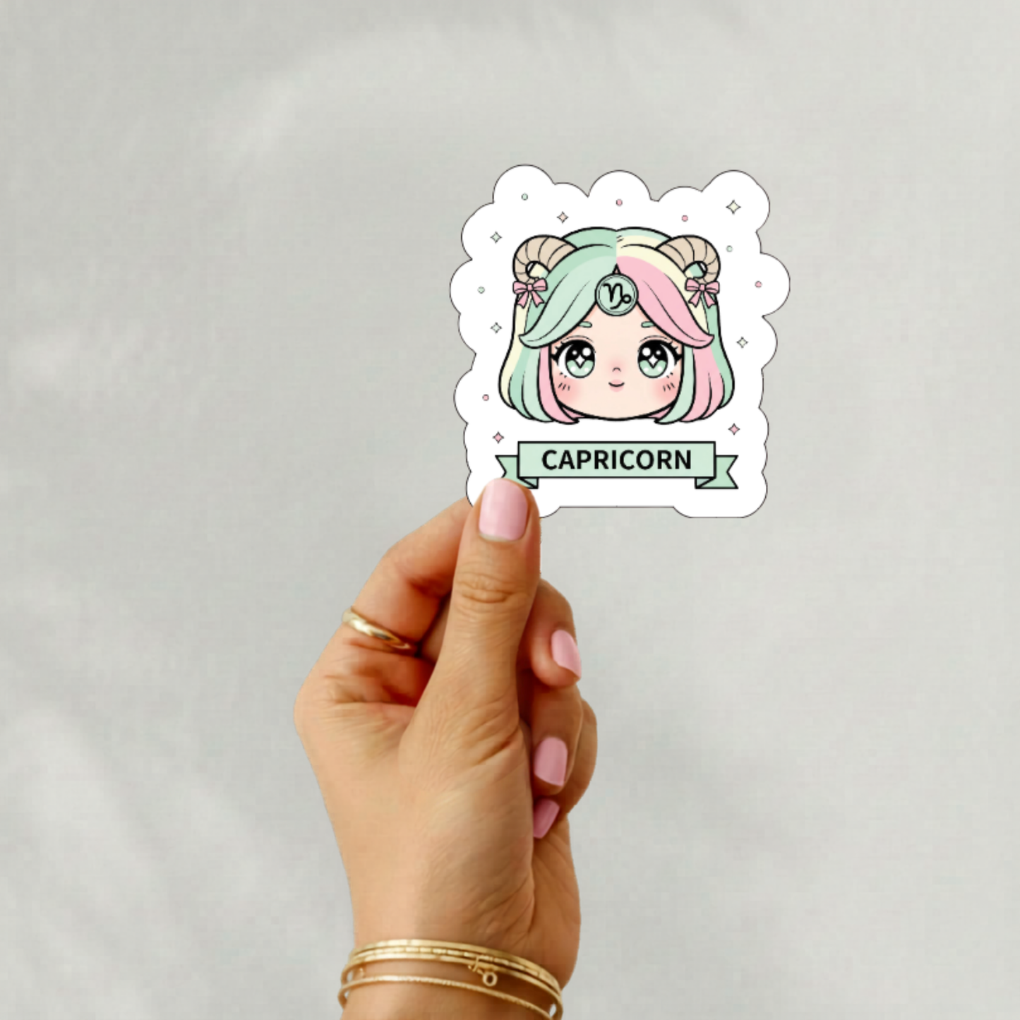 Chibi anime zodiac stickers