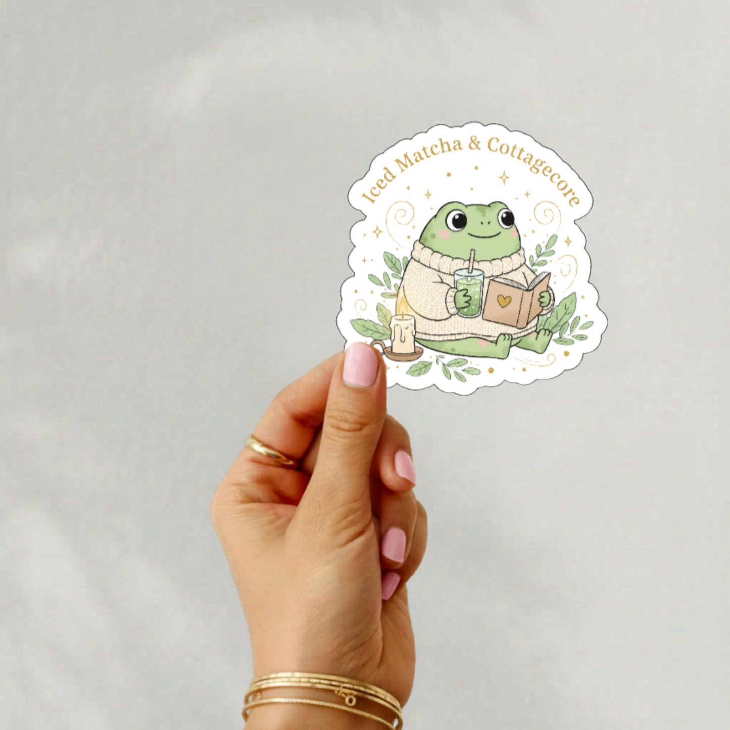 Bookish Creatures & Iced Matcha Vinyl Sticker Collection