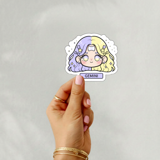 Chibi anime zodiac stickers