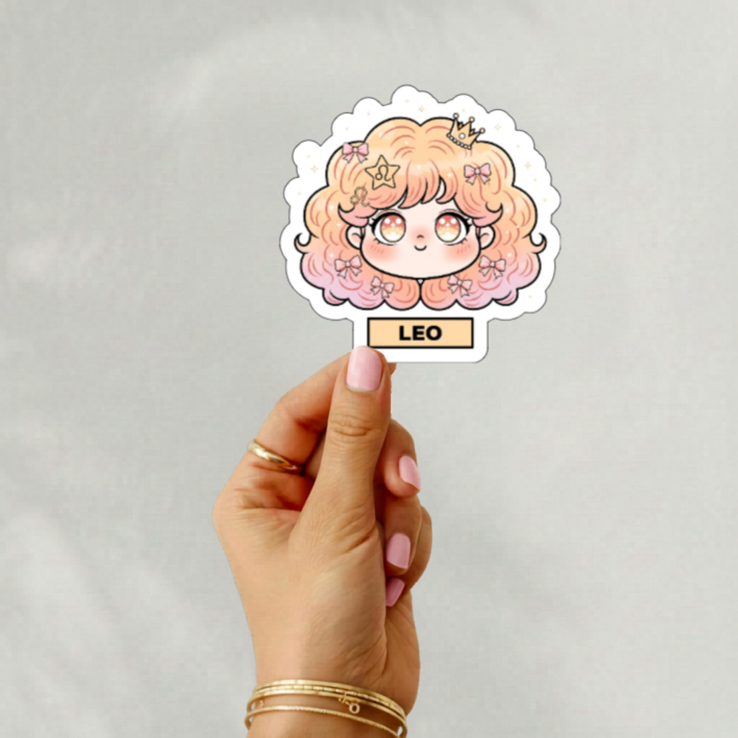 Chibi anime zodiac stickers
