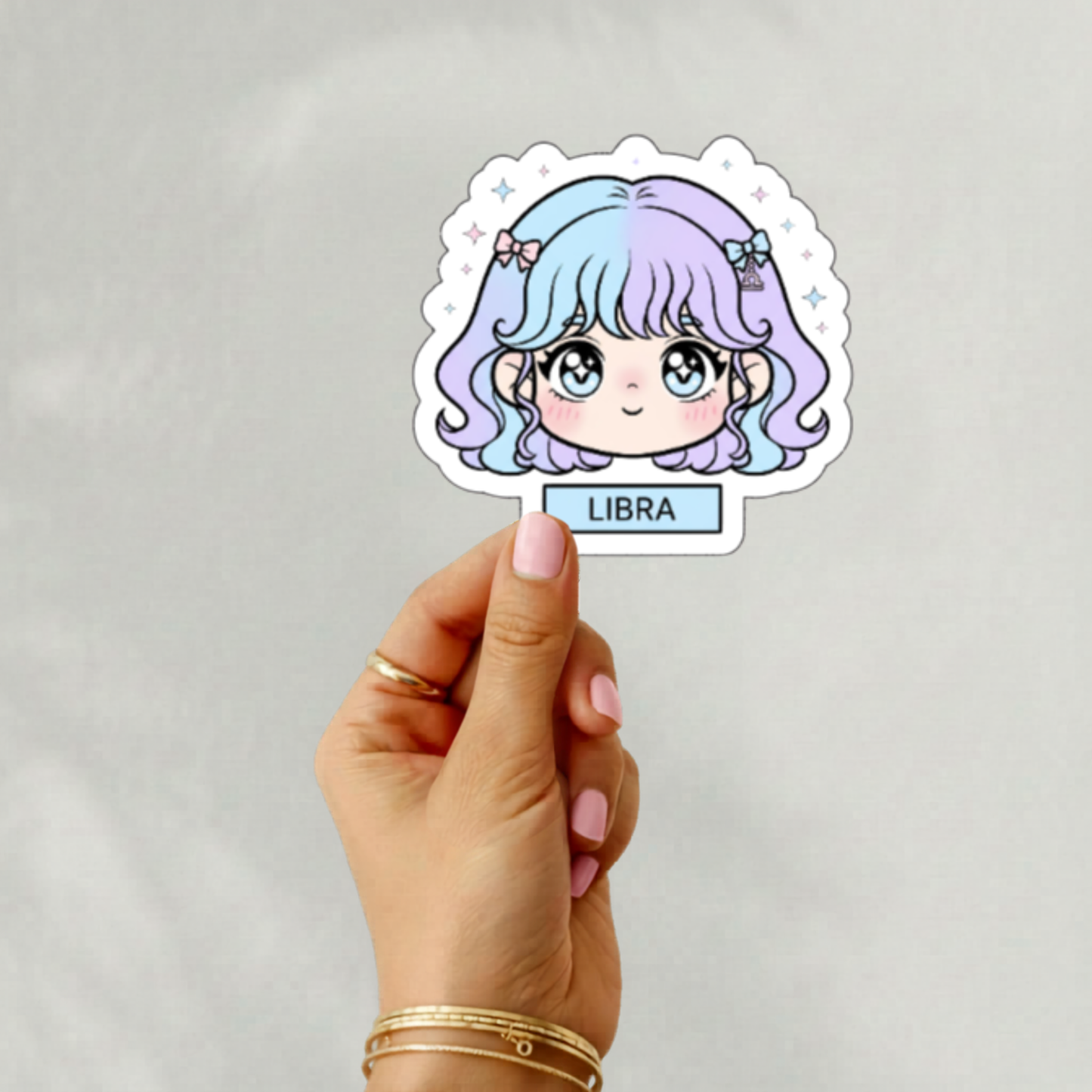 Chibi anime zodiac stickers