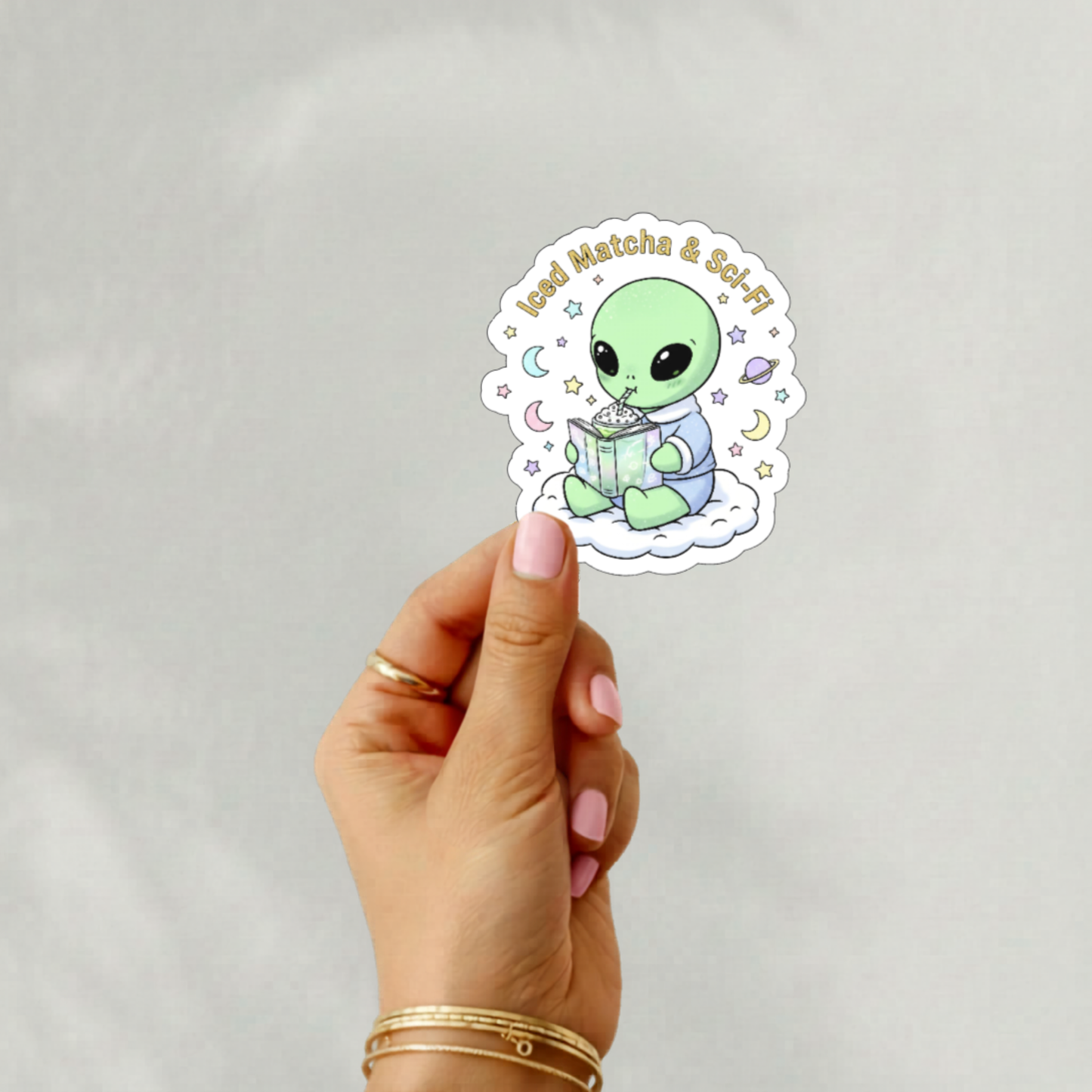 Bookish Creatures & Iced Matcha Vinyl Sticker Collection