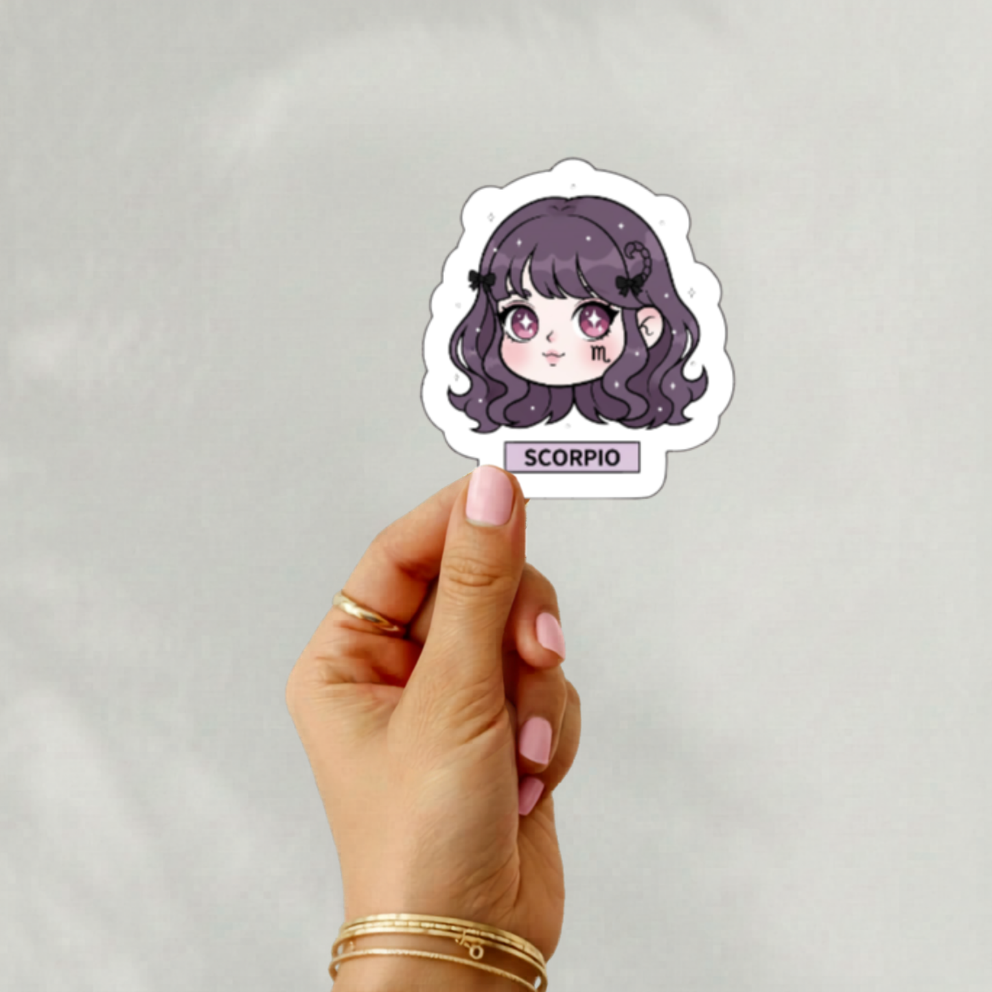 Chibi anime zodiac stickers