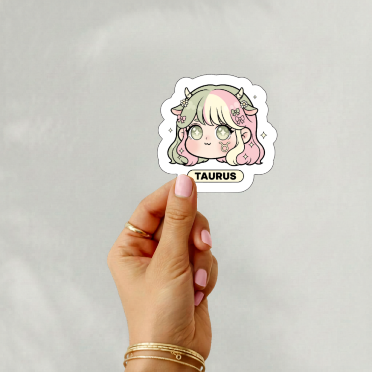 Chibi anime zodiac stickers