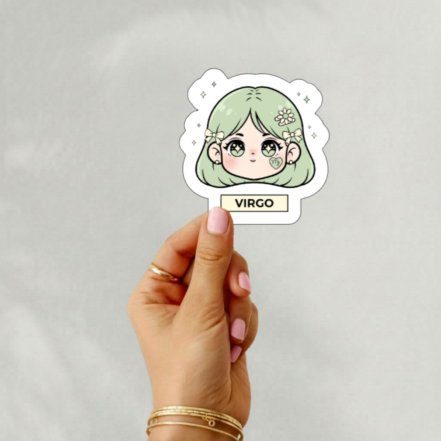 Chibi anime zodiac stickers